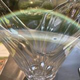 Vase en verre blanc