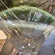 White glass vase