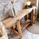 Old restored workbench, 141 cm