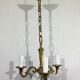 3 light bronze chandelier