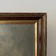 Peinture à l'huile de voilier vintage signée