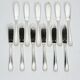 Christofle fish service for 12 — silver-plated metal, OC hallmarks, box