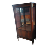 Louis XVI style mahogany display cabinet with one door