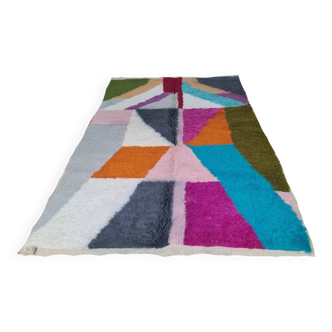 Handmade wool Berber rug 250 X 150 CM