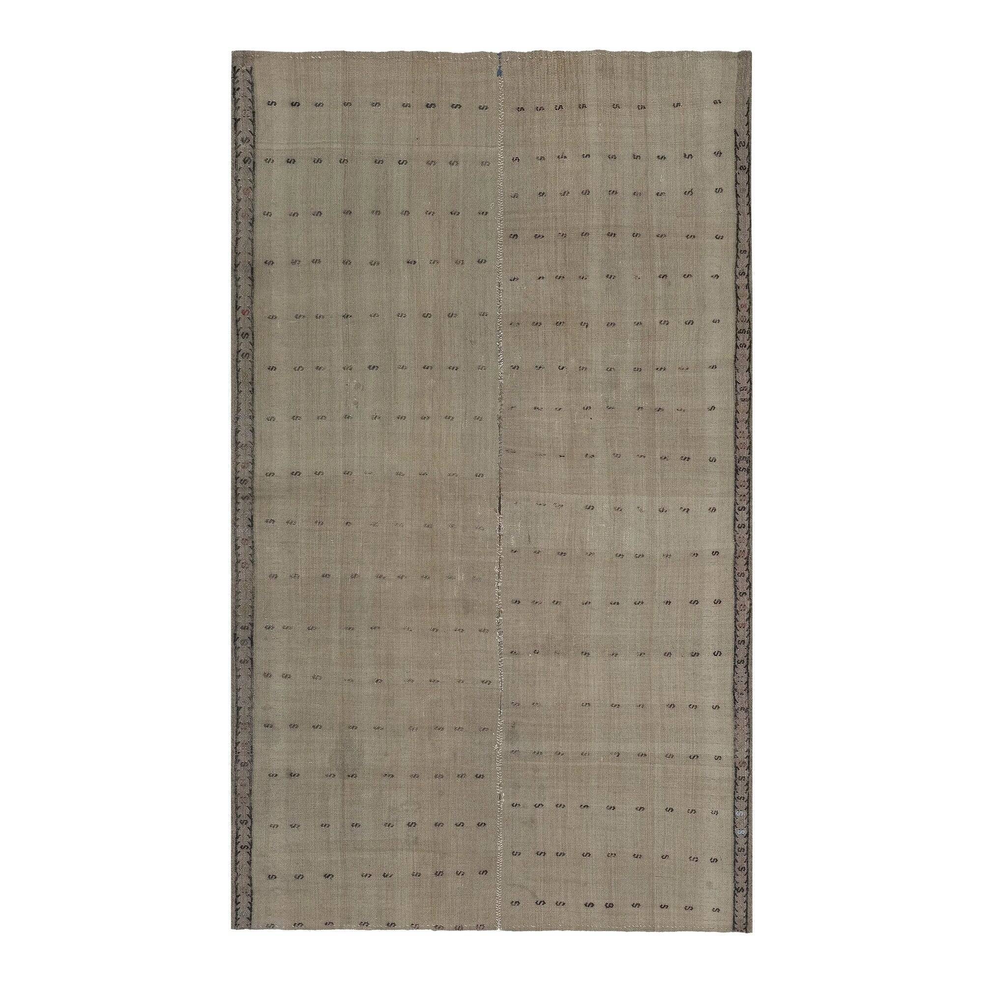 Vintage Turkish kilim, handwoven, 140x240 cm.