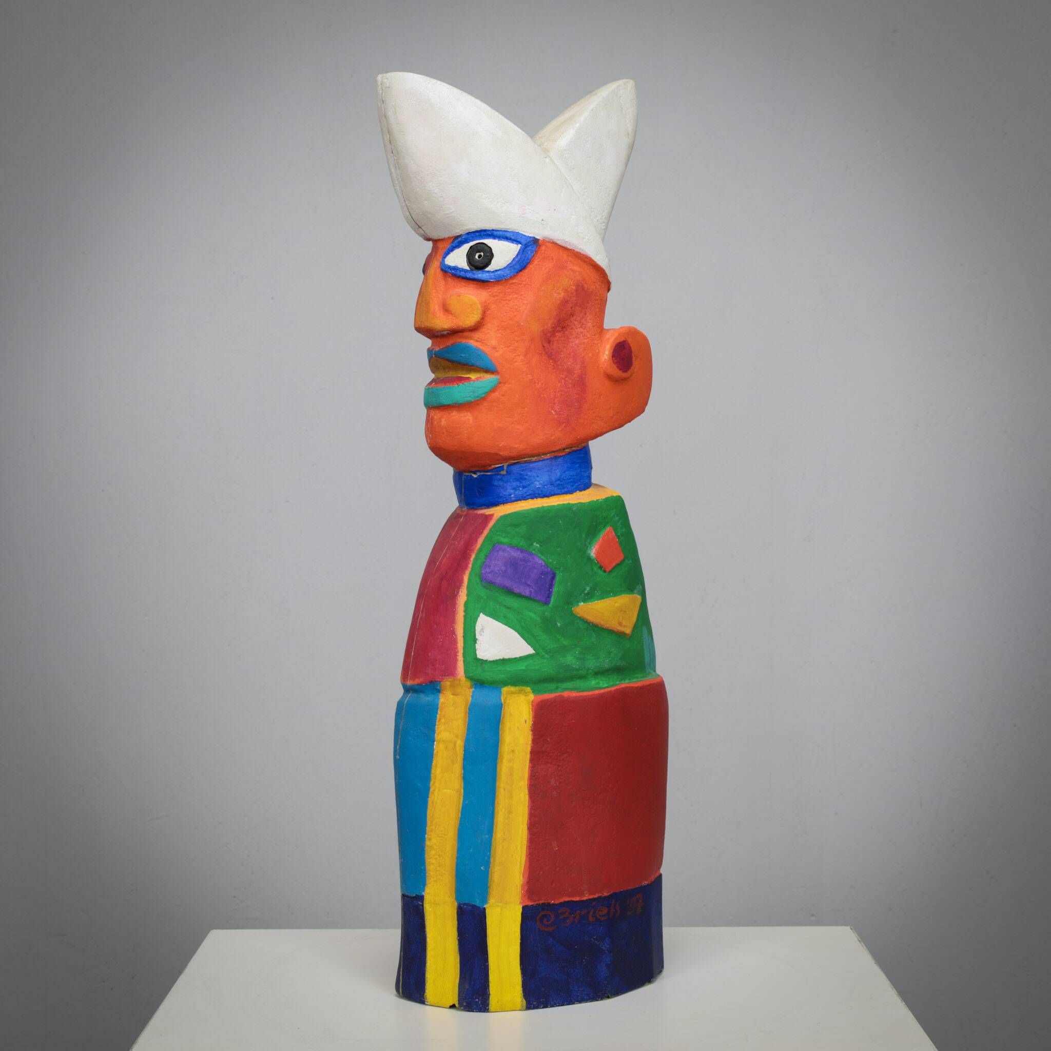Group of unique vibrant sculptures by Clemens Briels, Netherlands 1990s