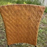 4 Metal and rattan bistro chairs for brewery, beer, café and terrace