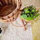 Vintage 3-tier plant stand in bamboo and rattan