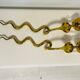 Pair of gilded bronze wall lamps