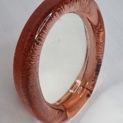 Miroir en verre vintage ovale à poser 16 cm