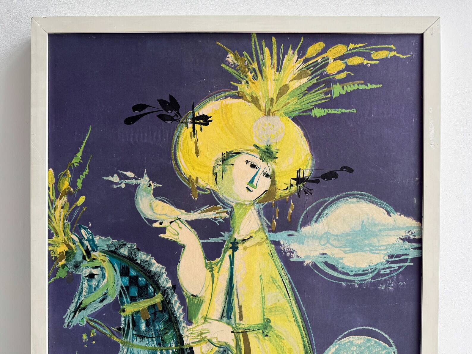 Vintage Björn Wiinblad "One Thousand and One Nights" Art print wall decoration "Tusen och en Natt"