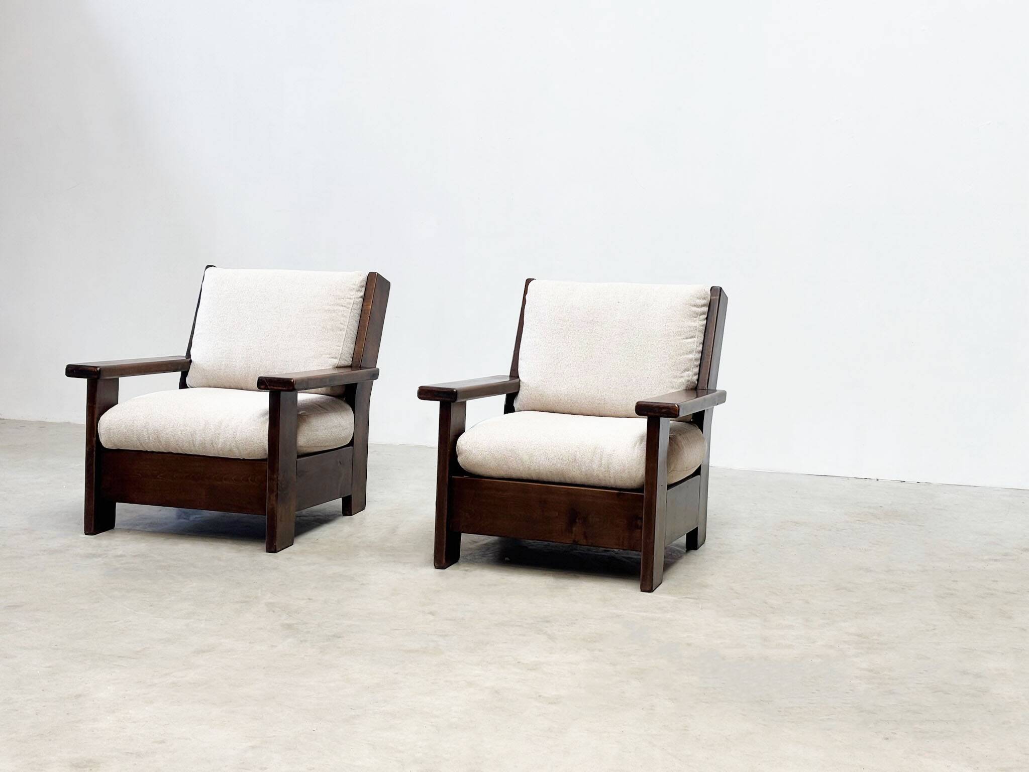 Brutalist lounge chairs