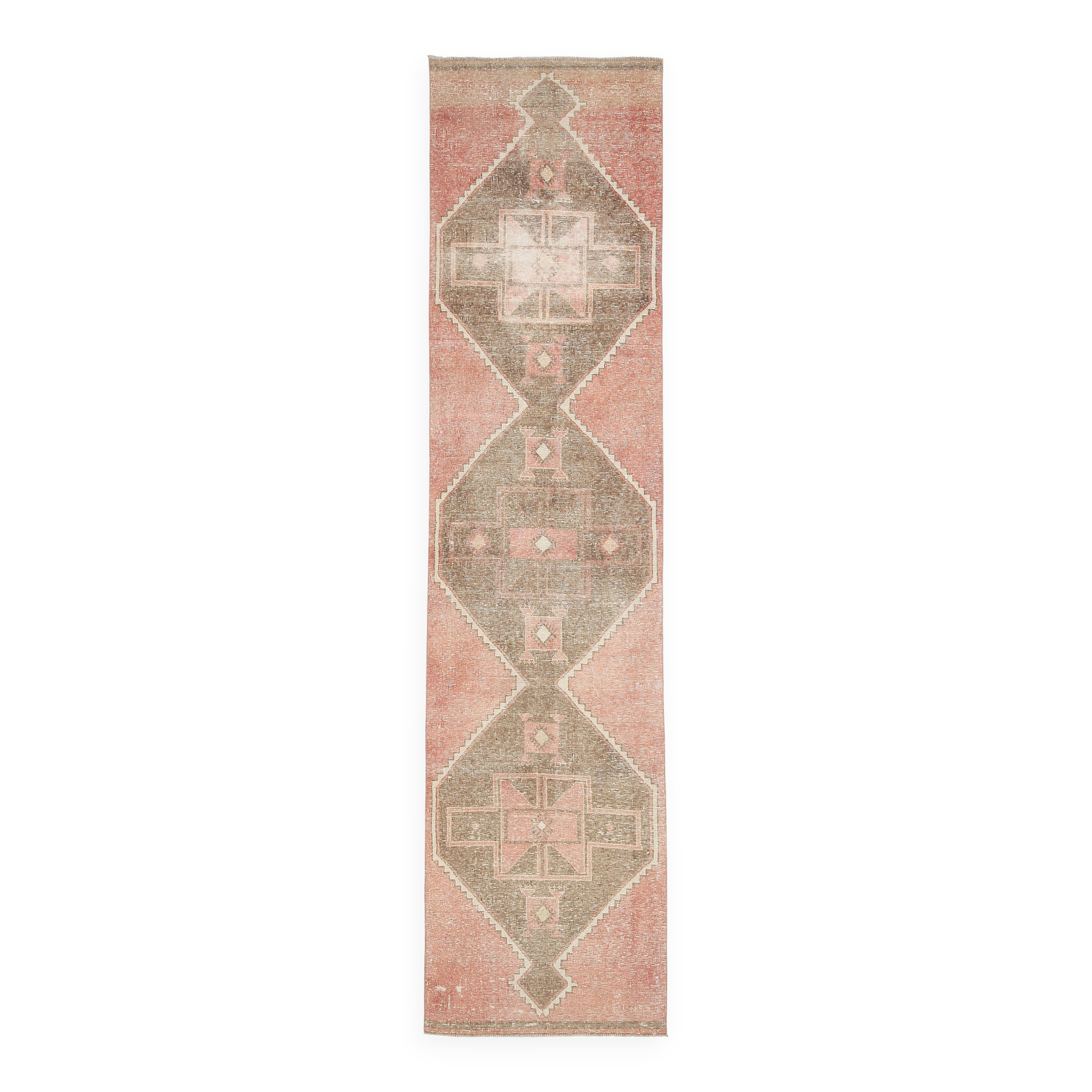 Turkish Rug Runner, 91x379Cm