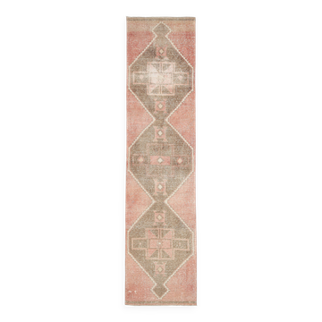 Turkish Rug Runner, 91x379Cm