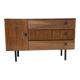 Vintage walnut shoe cabinet – 1960s modernist design