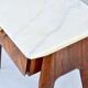Set of 2 Italian Midcentury Rosewood and carrara bedsides tables