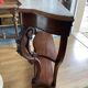 19th century mahogany and white marble console