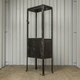 Vintage industrial dentist cabinet - metal glass cabinet