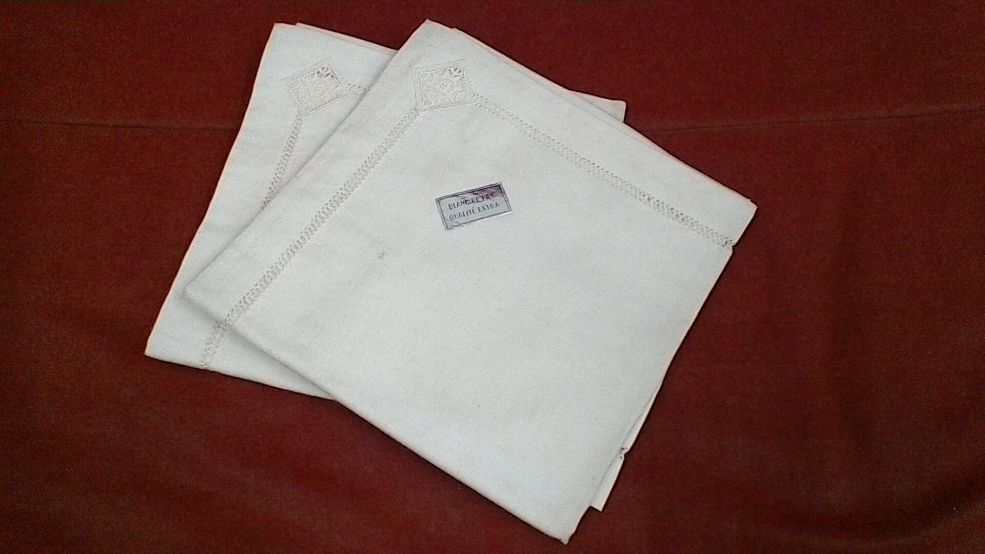 Linen pillowcases, vintage