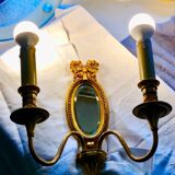 Louis XVI Wall Lamp Mirror Lucien Gau