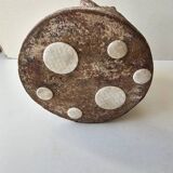 Terracotta Candle Holder Dancing 3 Aztec Characters - Tribal Art