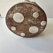 Terracotta Candle Holder Dancing 3 Aztec Characters - Tribal Art