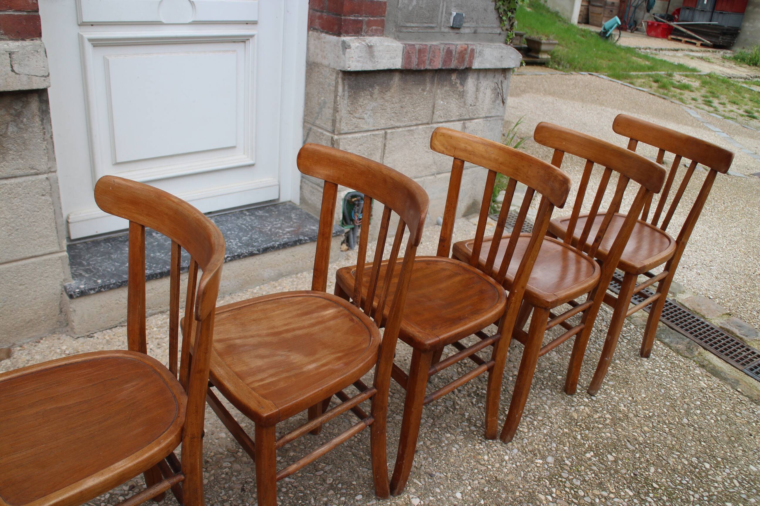 série de 5 chaises bistrot luterma