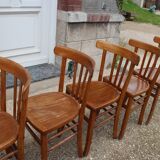 series of 5 luterma bistro chairs