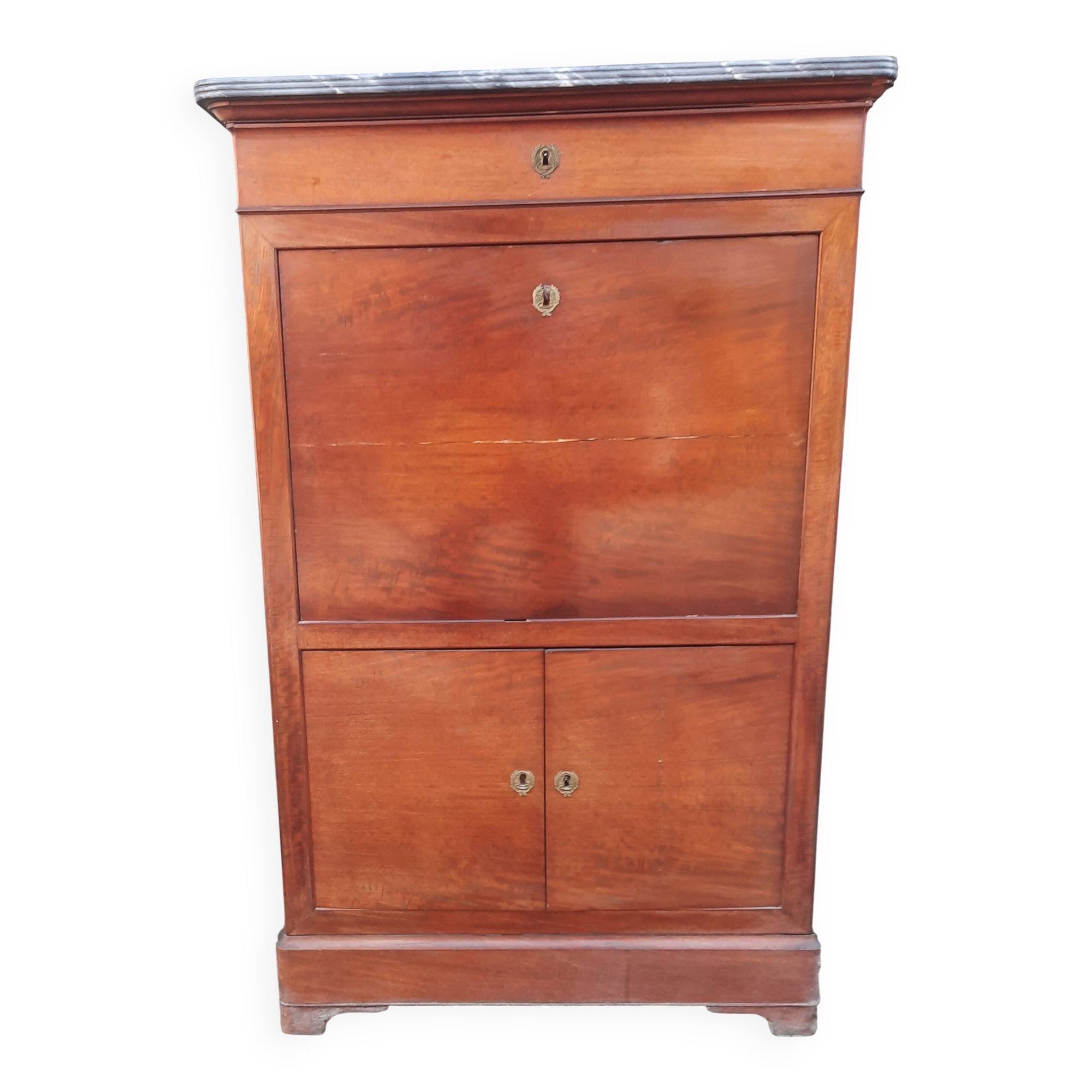 Secretary in veneer from the nineteenth century