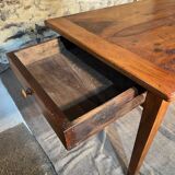 Grande Table de campagne en noyer 2m40 d'epoque 19eme