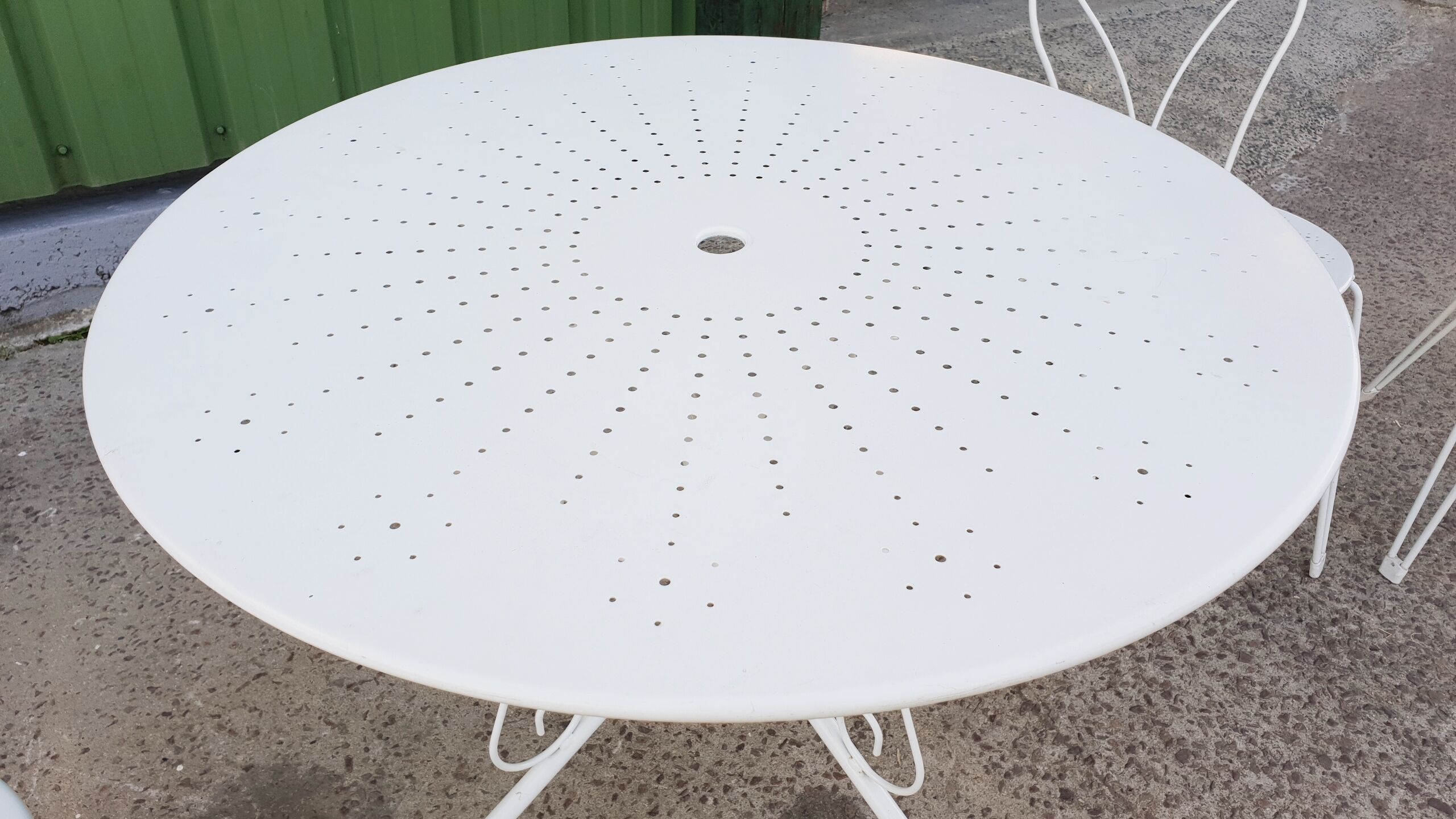 Wrought iron garden furniture