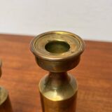 Danish brass candle holders from the mid-century by Boyes Metalkunst, 1960s, set of 2.