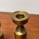 Bougeoirs danois en laiton du milieu du siècle de Boyes Metalkunst, années 1960, lot de 2