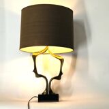 Bronze table lamp by Willy Daro, 1970s