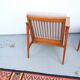 Vintage Thonet teak armchair, retro 1960s–70s style.