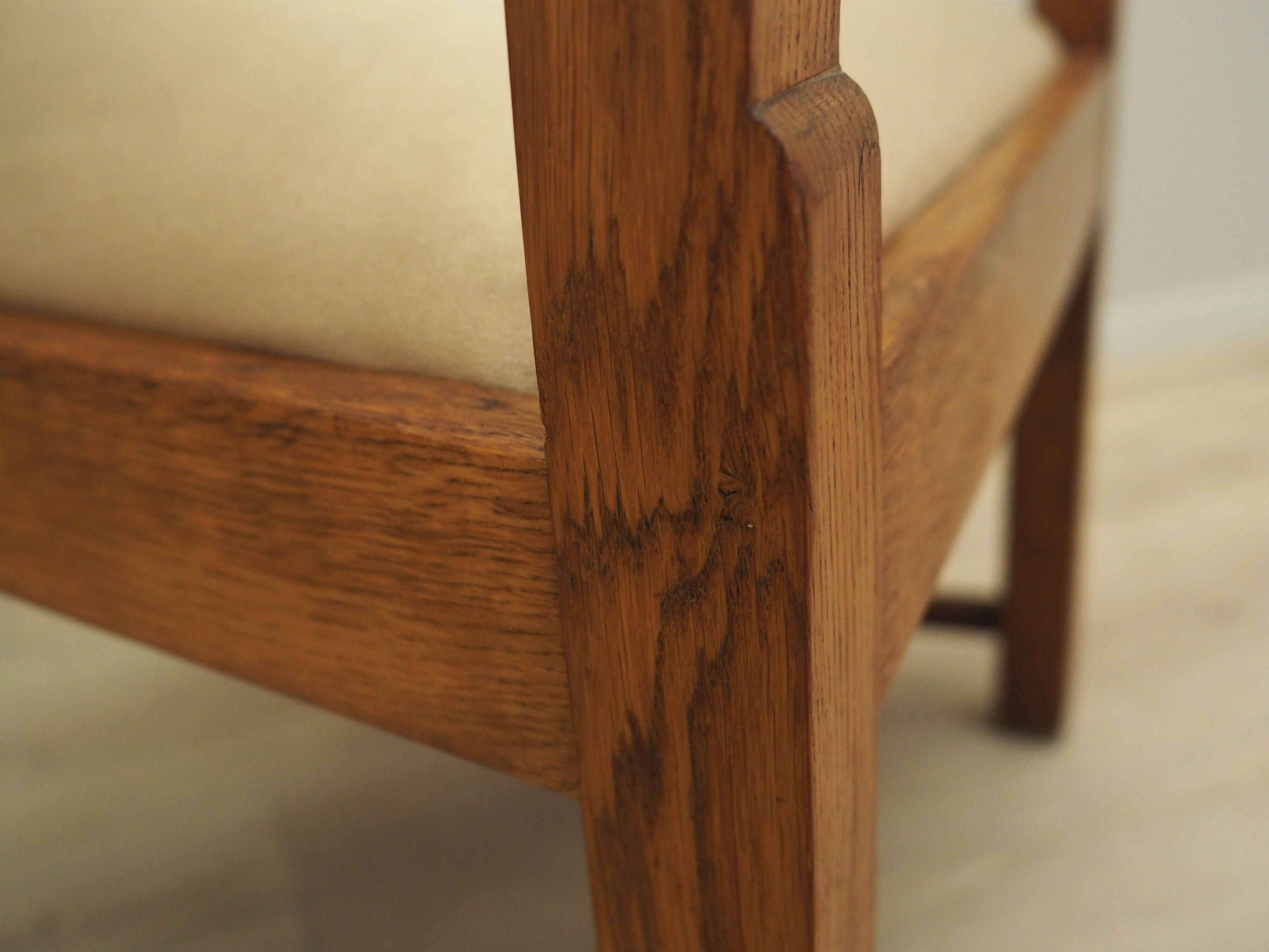 Oak armchair, Art Déco, 1950s, production: Denmark