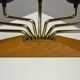 Brass, Black Painted Metal and Teak Candelabra by Gunnar Ander for Ystad-Metall, Sweden, 1960s