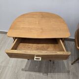 Paire de table de chevet vintage tripode années 50