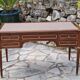 Double-sided mahogany flat desk in louis xvi style