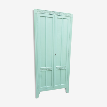 Armoire parisienne art deco verte