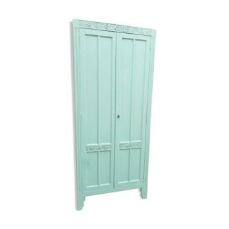 Armoire parisienne art deco verte