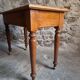 Vintage beech desk with a linoleum top and drawer.