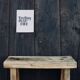 Small old wooden stool