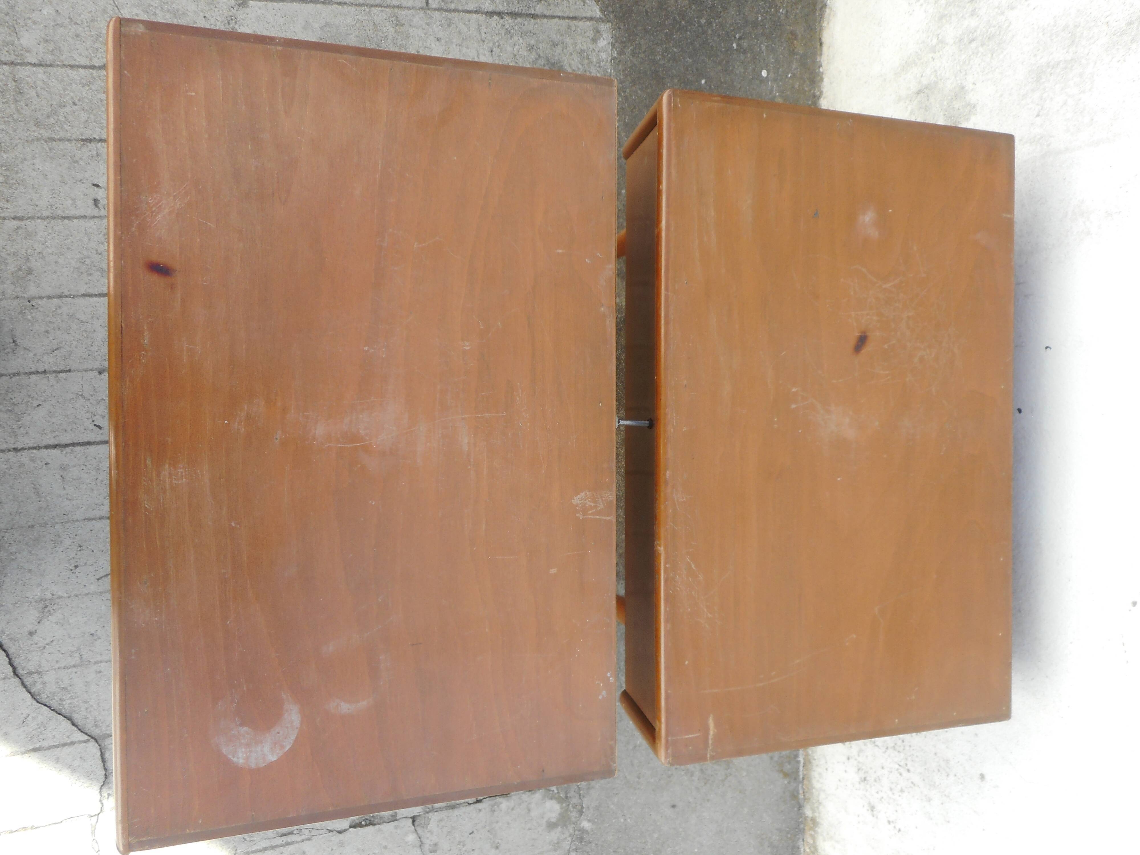 Pair of vintage bedside tables