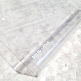 David Lange magazine rack in plexiglass 1980