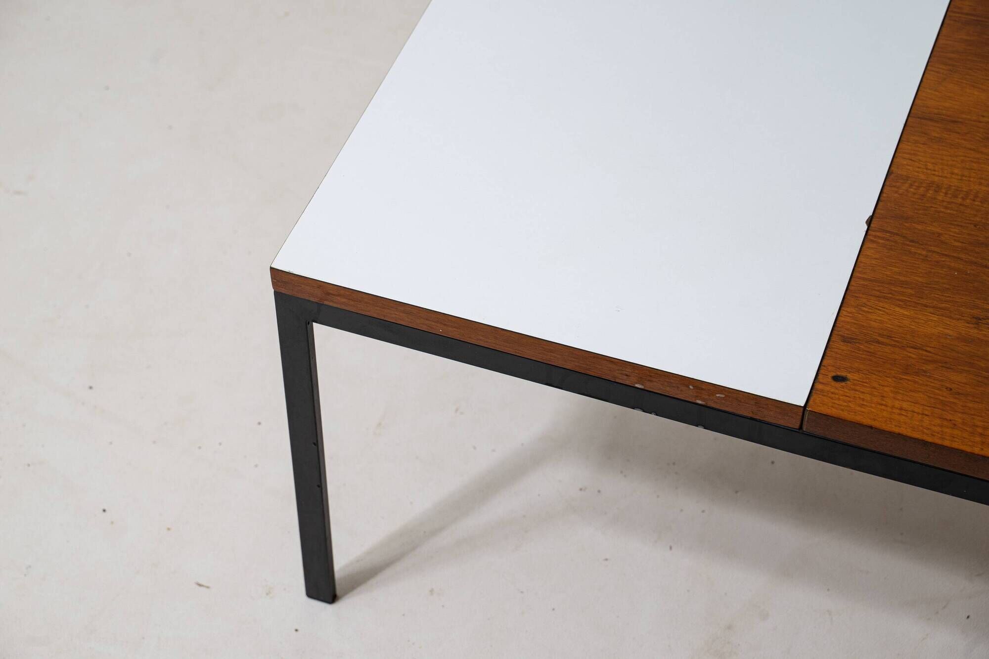 Modernist two color minimalist coffee table, 1960s