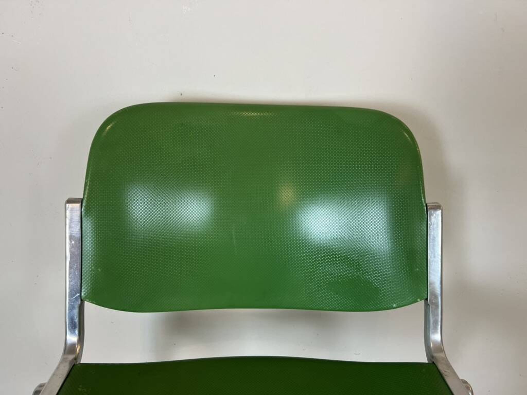 DSC 106 chair Piretti Castelli 1970s vintage Italy green