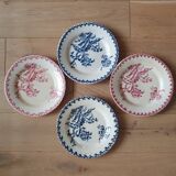 4 Terre de Fer Chardons soup plates