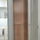 Wardrobe 3 doors, 3 drawers Louis XVI style patinated