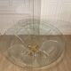 Lily table in plexiglass and gilded metal, 1970